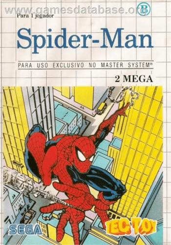 Cover Spider-Man vs. the Kingpin for Master System II